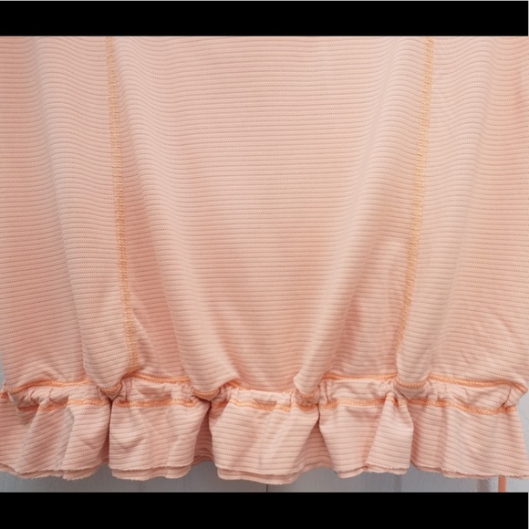 Lululemon Orange Striped Drawstring Ruffle Waist - Picture 5 of 6